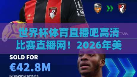 世界杯体育直播吧高清比赛直播网！2026年美加墨世界杯观赛终极指南