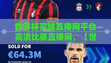 世界杯买球直播网平台高清比赛直播网，【世界杯买球直播网平台高清比赛直播网】2026观赛指南：别再被坑了！