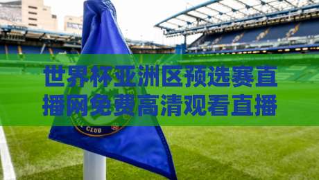 世界杯亚洲区预选赛直播网免费高清观看直播，2026年这些平台让你不错过每一脚