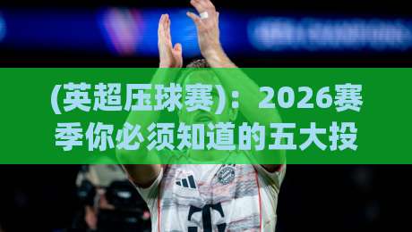 (英超压球赛)：2026赛季你必须知道的五大投注策略与陷阱