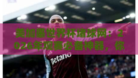 美加墨世界杯堵球网：2026年观赛必备神器，你准备好了吗？