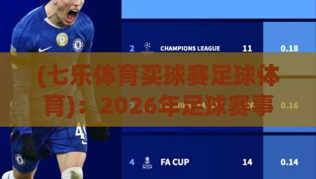 (七乐体育买球赛足球体育)：2026年足球赛事投注新趋势与实用策略